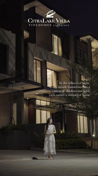 Citra lake villa rumah jual show unit
