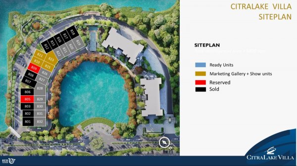 Rumah jual Citra Garden city Citra Lake Villa