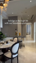 living room 3 bedrooms apartemen