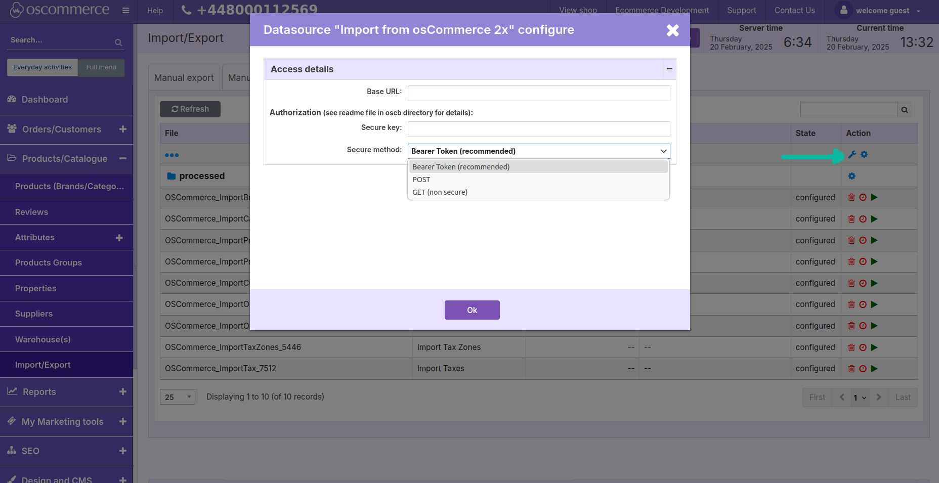 datasource configure